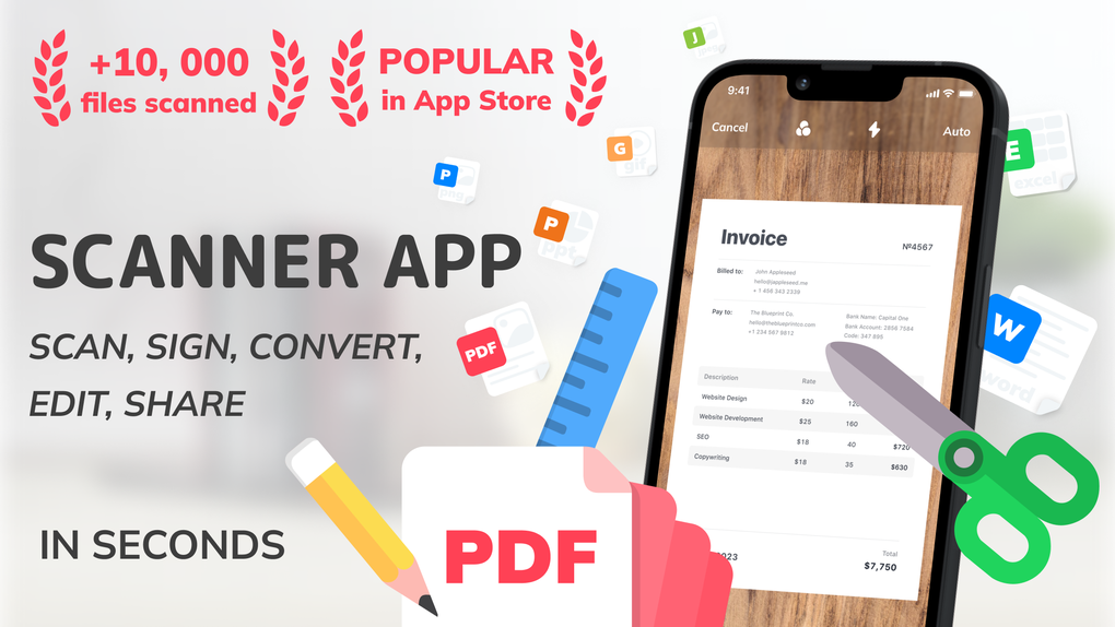 PDF Scanner Documents App for iPhone - Download