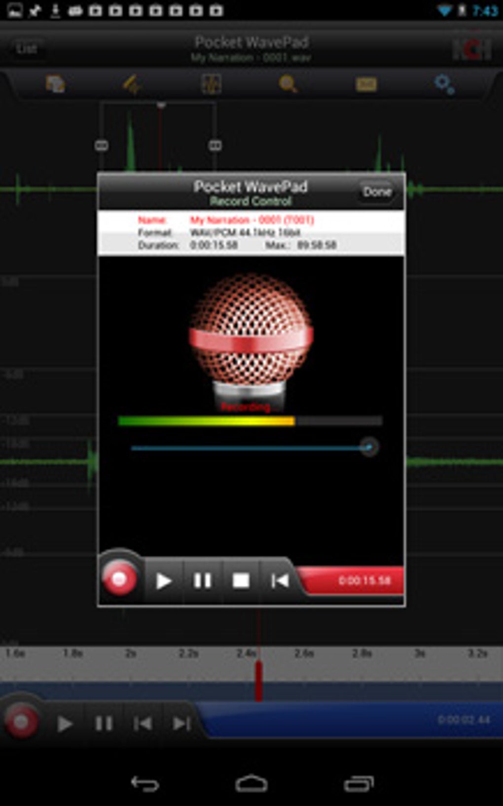 NCH WavePad Audio Editor 17.48 for mac download