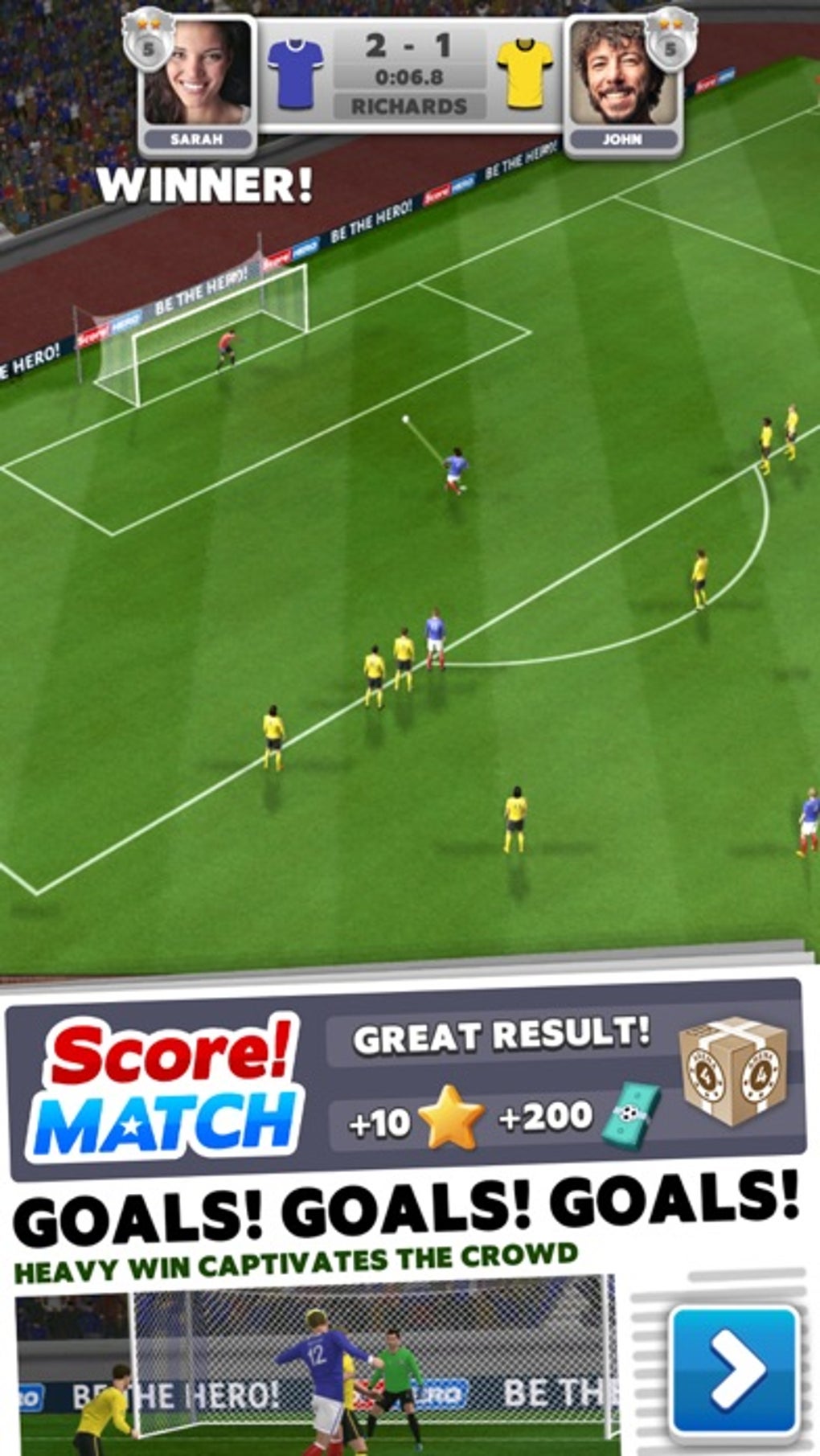 Score Match - PvP Soccer для iPhone — Скачать