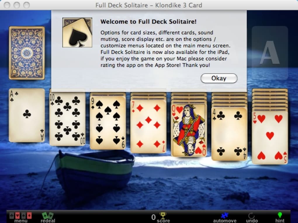full deck solitaire for mac 10.6.8