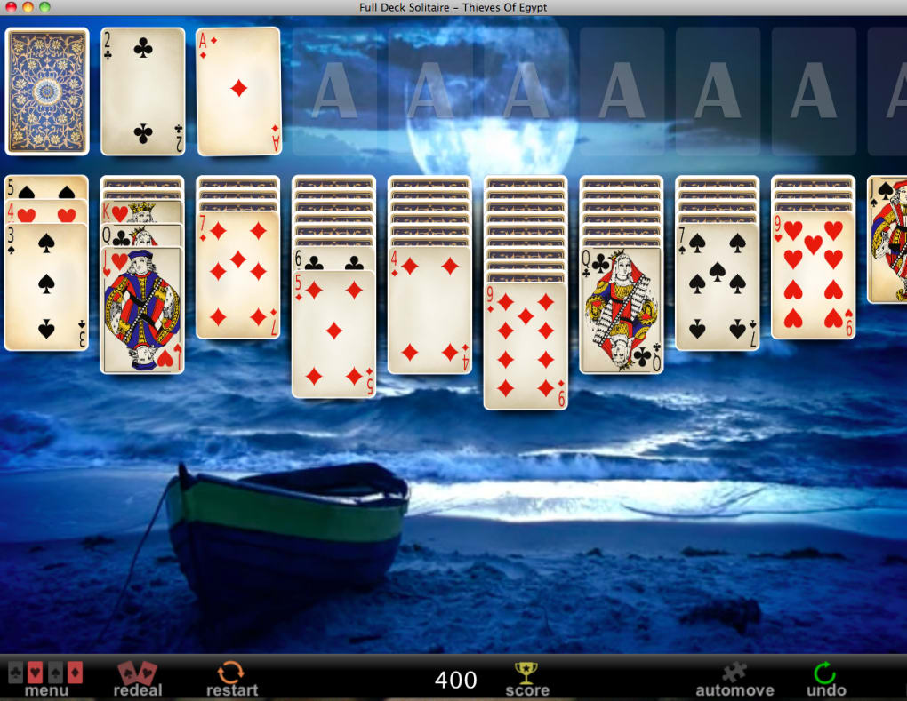 mac reset full deck solitaire