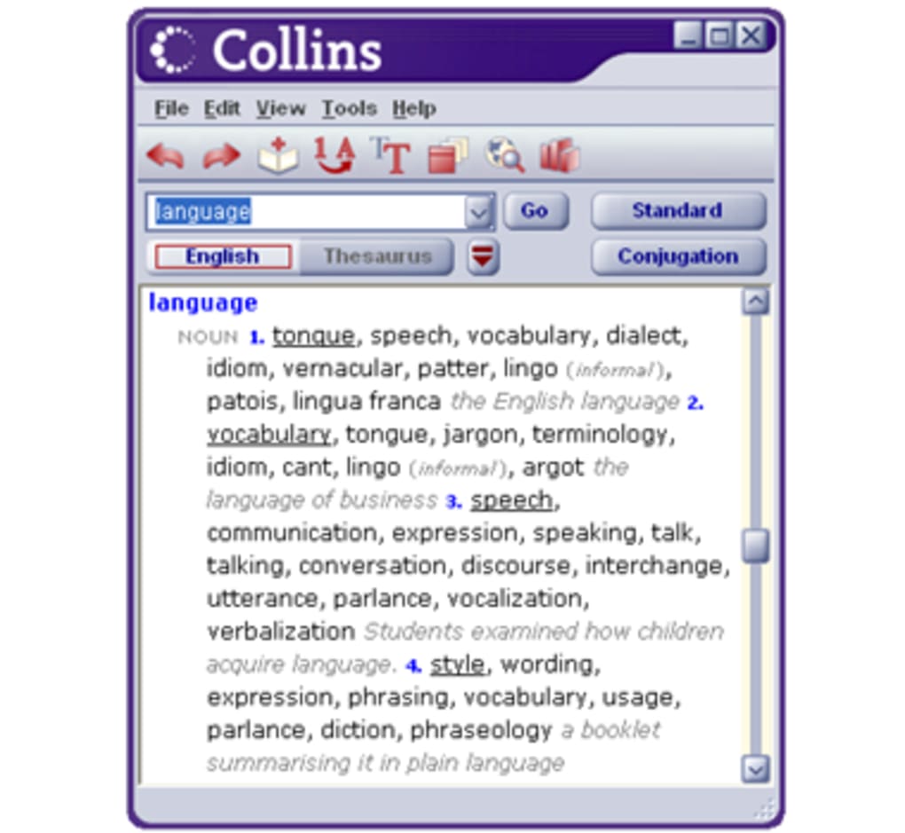 Download Collins Essential Thesaurus For Mac 3.01
