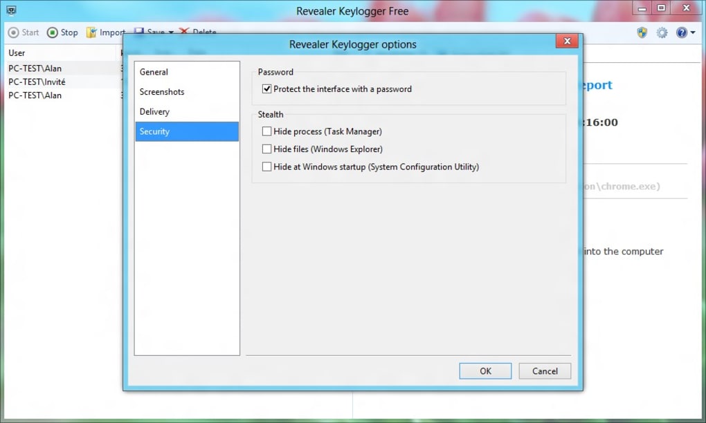 keylogger invisible clubic
