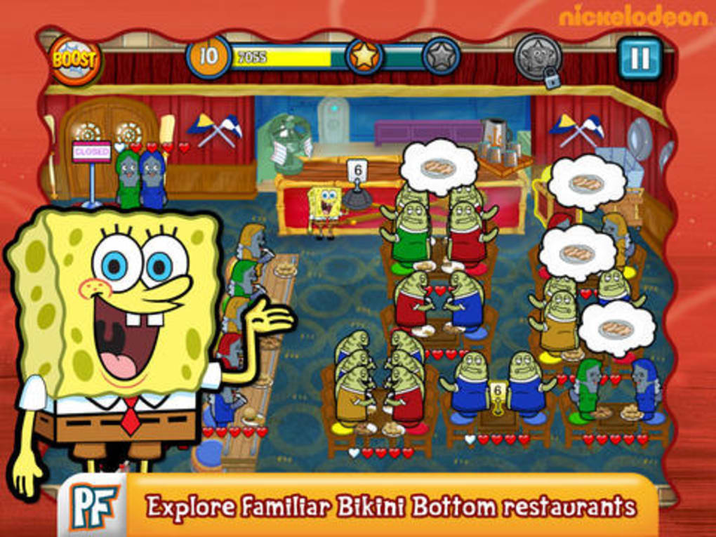 spongebob diner dash iphone
