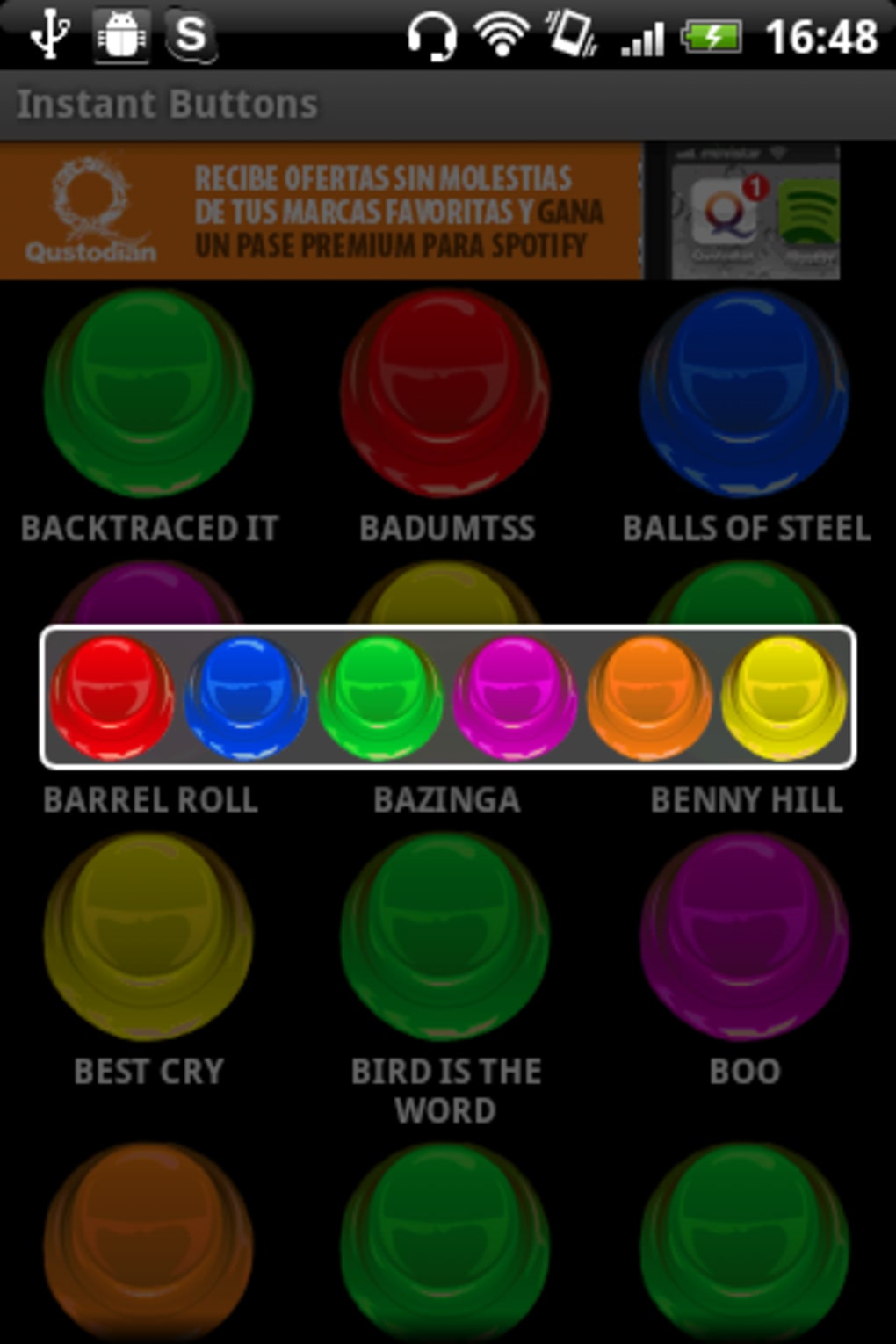 Fun Sounds Instant Buttons Windows Phone design