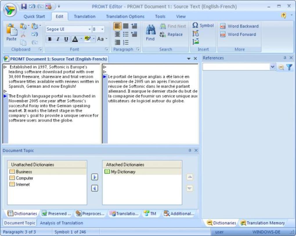 @promt Professional English  French for Windows - Download Windows