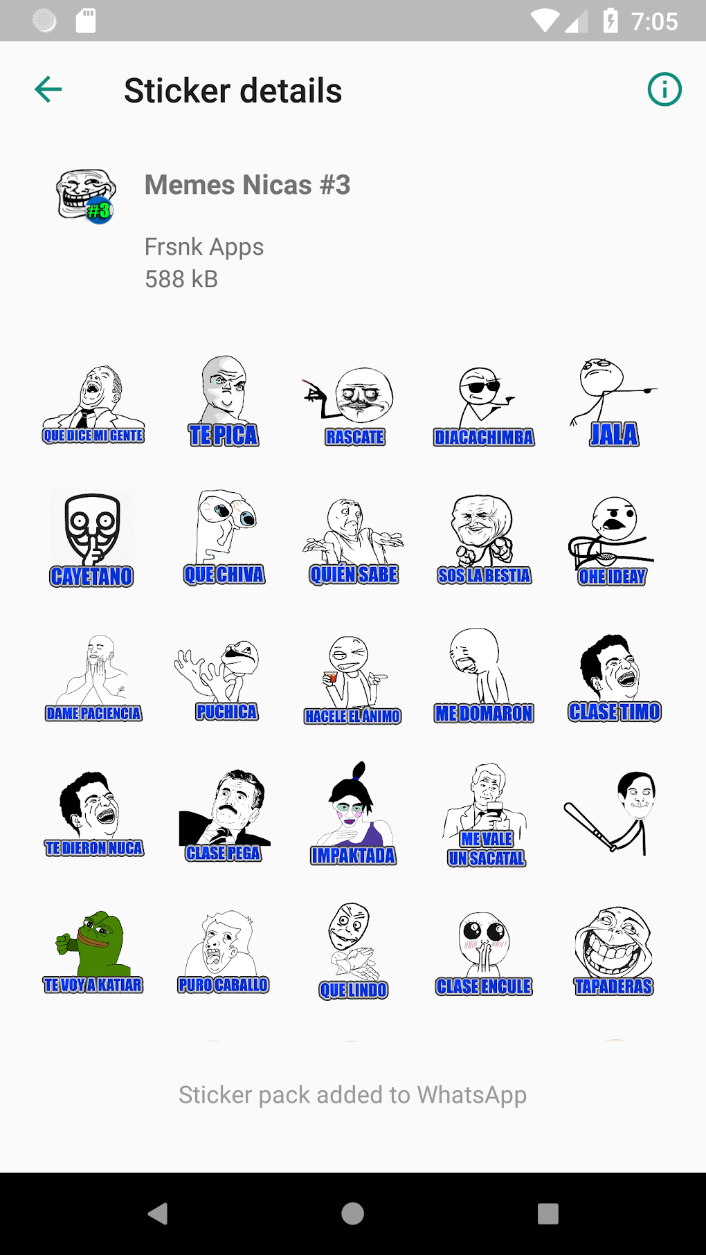 Memes Nicas Stickers Para Wast For Android - Download