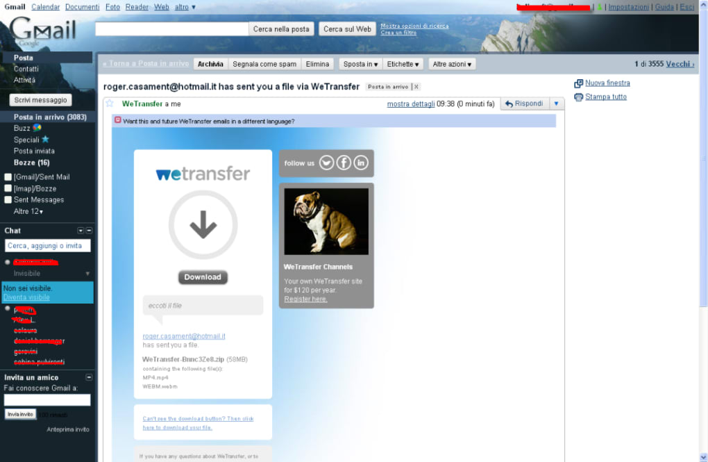 WeTransfer for Web Apps