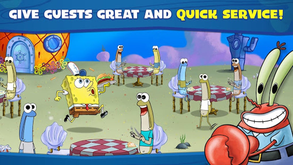 Jogo do Bob Esponja e Restaurante Para Celular Spongebob: Krusty Cook-Off  Android ios Gameplay 