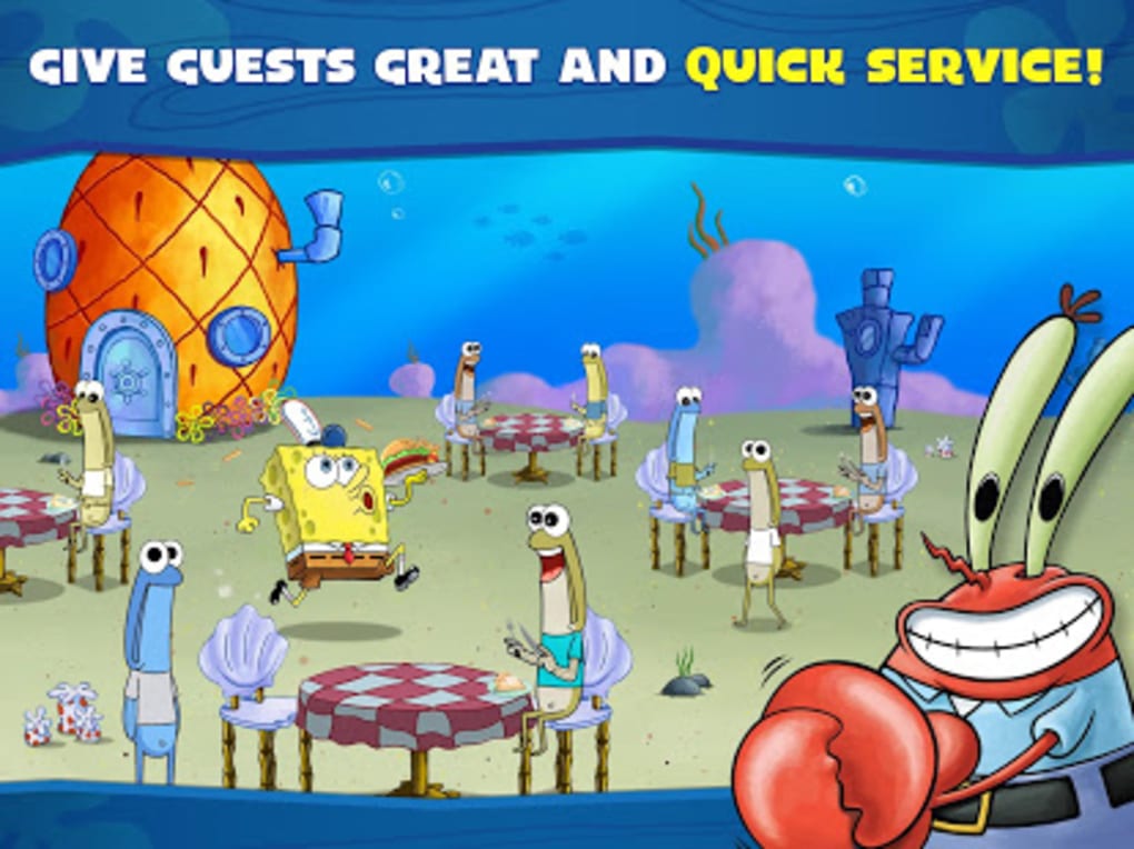 Jogo do Bob Esponja e Restaurante Para Celular Spongebob: Krusty Cook-Off  Android ios Gameplay 