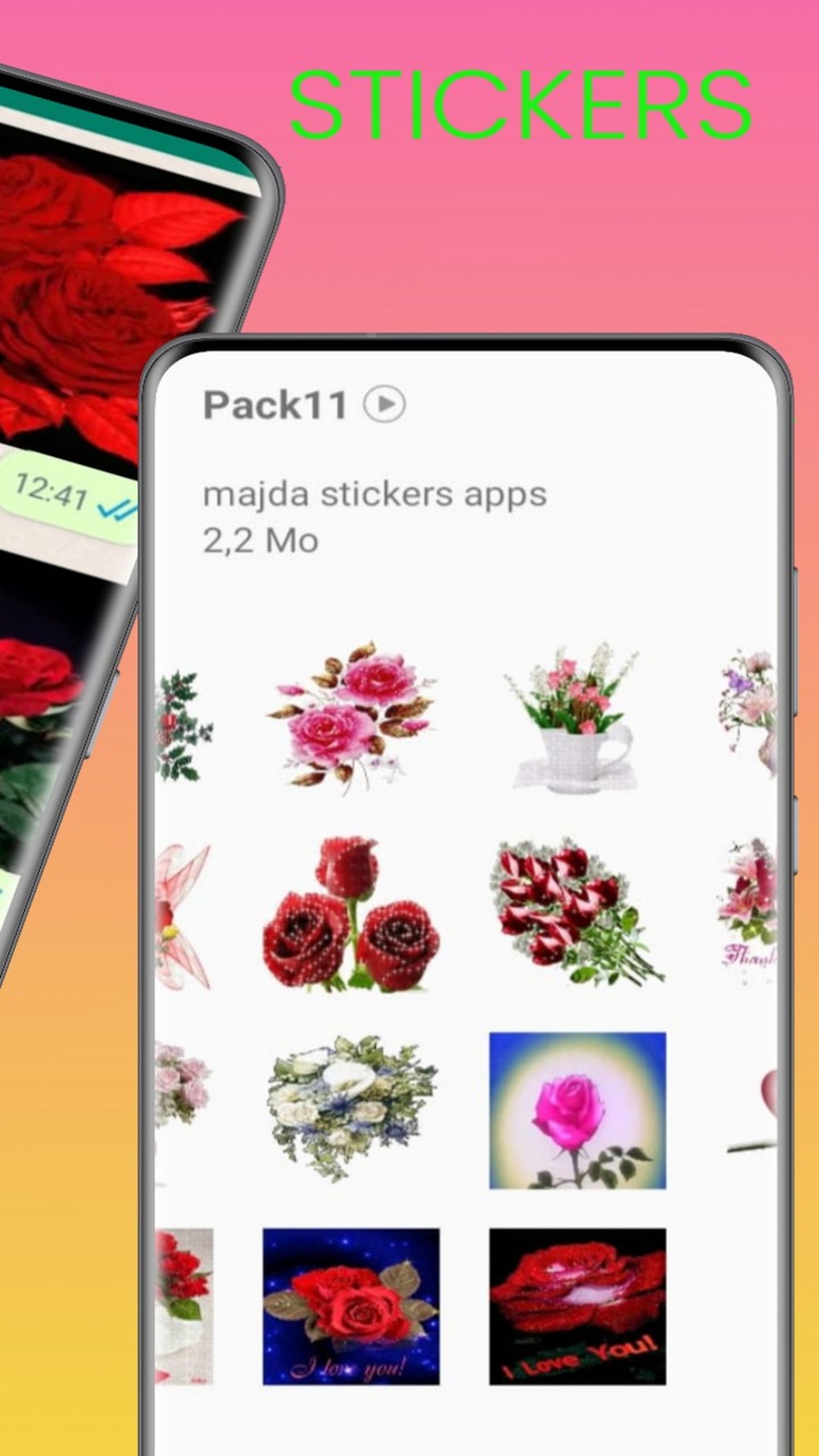 Animated Flowers Stickers For WhatsApp для Android — Скачать