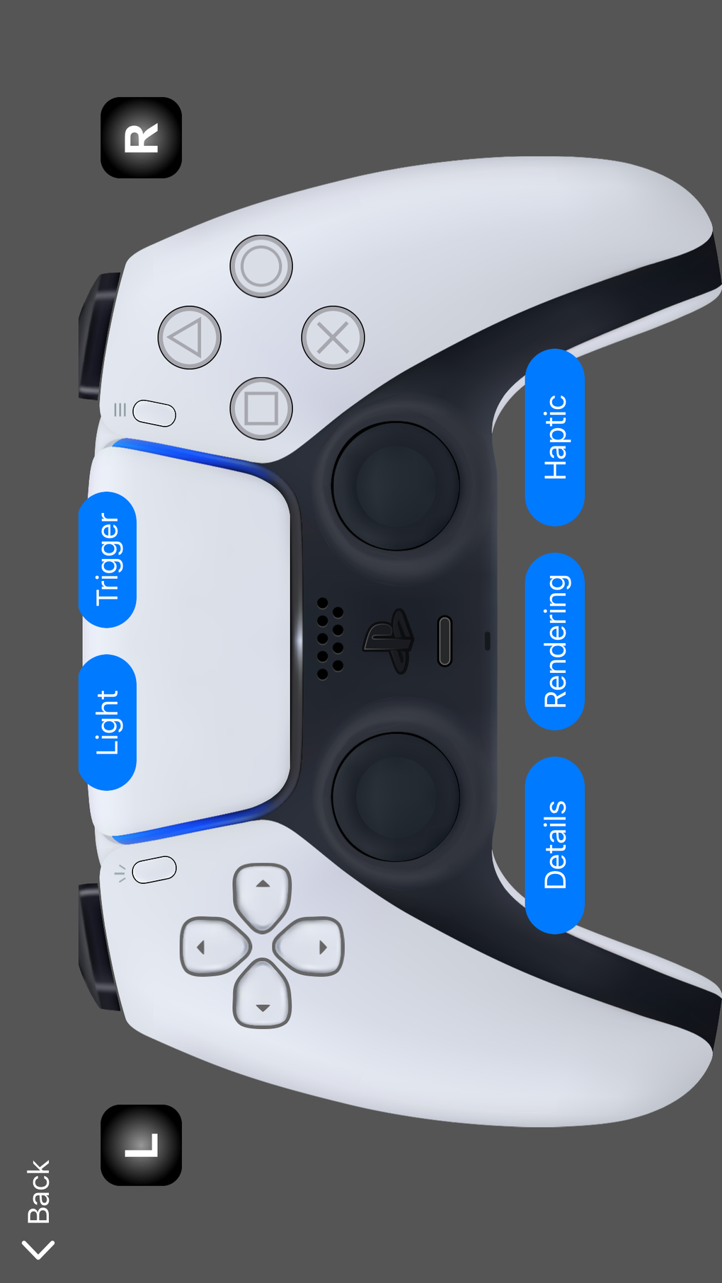 tester gamepad