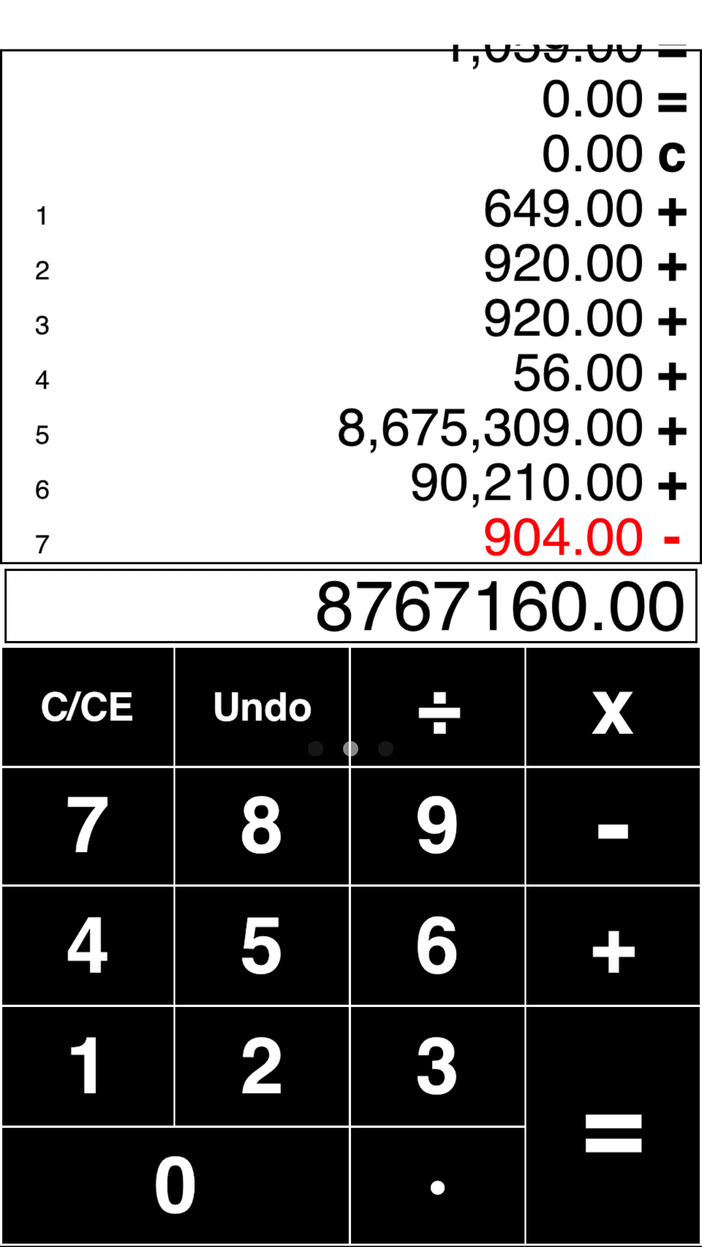 Adding Tape Printing Calculator with virtual tape สำหรับ iPhone - ดาวน์โหลด