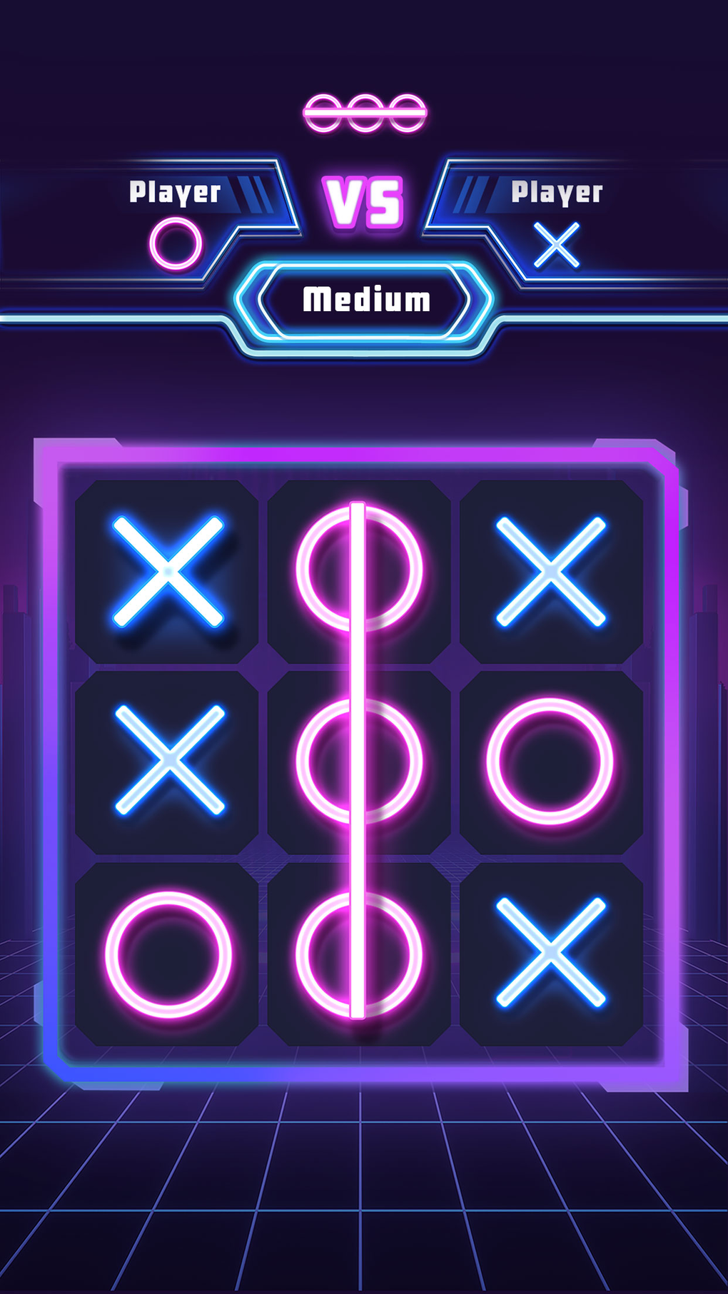 Tic Tac Toe 2 Player: XO Glow para iPhone - Download