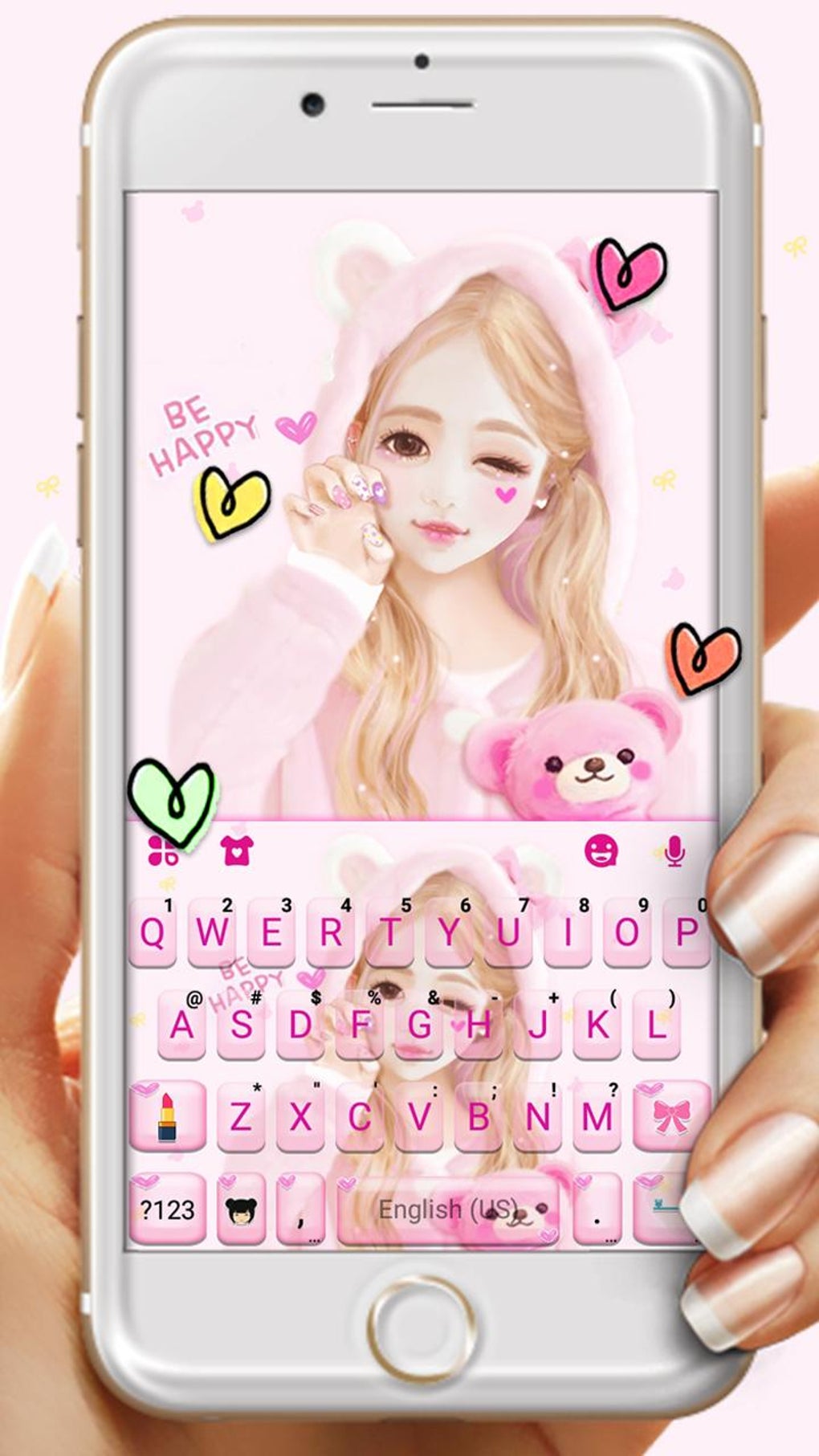 Cute Wink Girl Theme APK для Android — Скачать