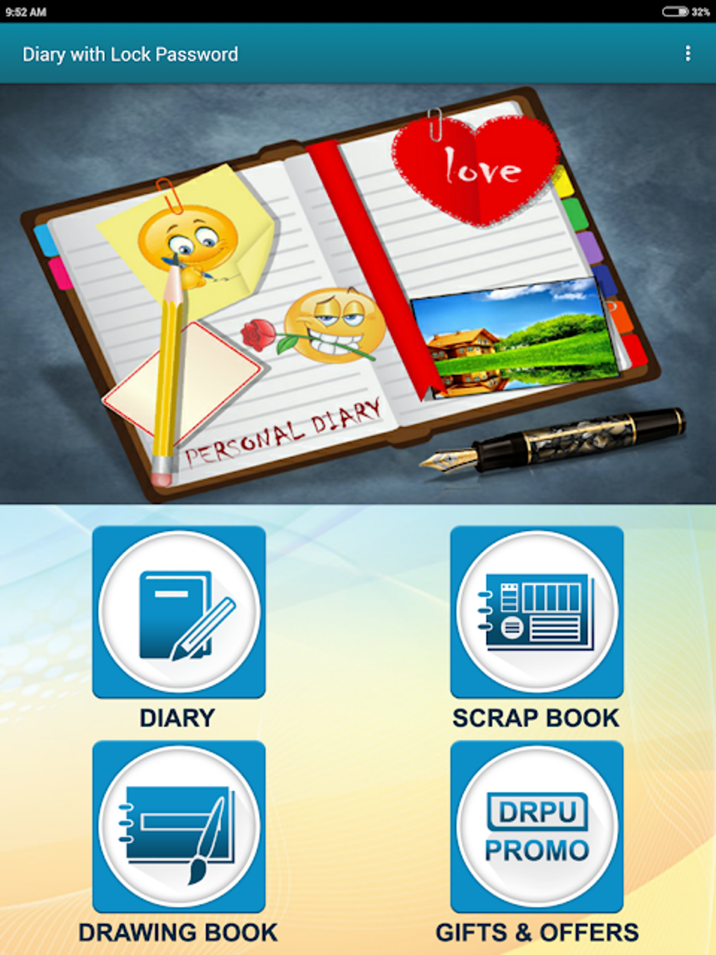 Notes Diary With Password Lock Apk สำหรับ Android - ดาวน์โหลด