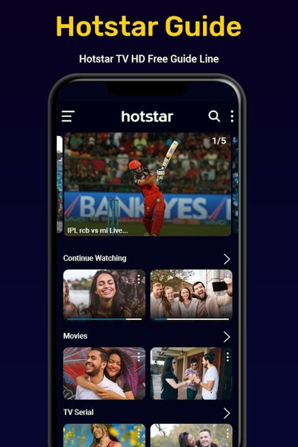 Hostar - Live Cricket TV Star Sports Tip na Android - Download