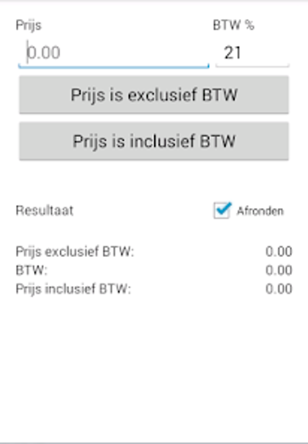 BTW Rekenmachine For Android Download