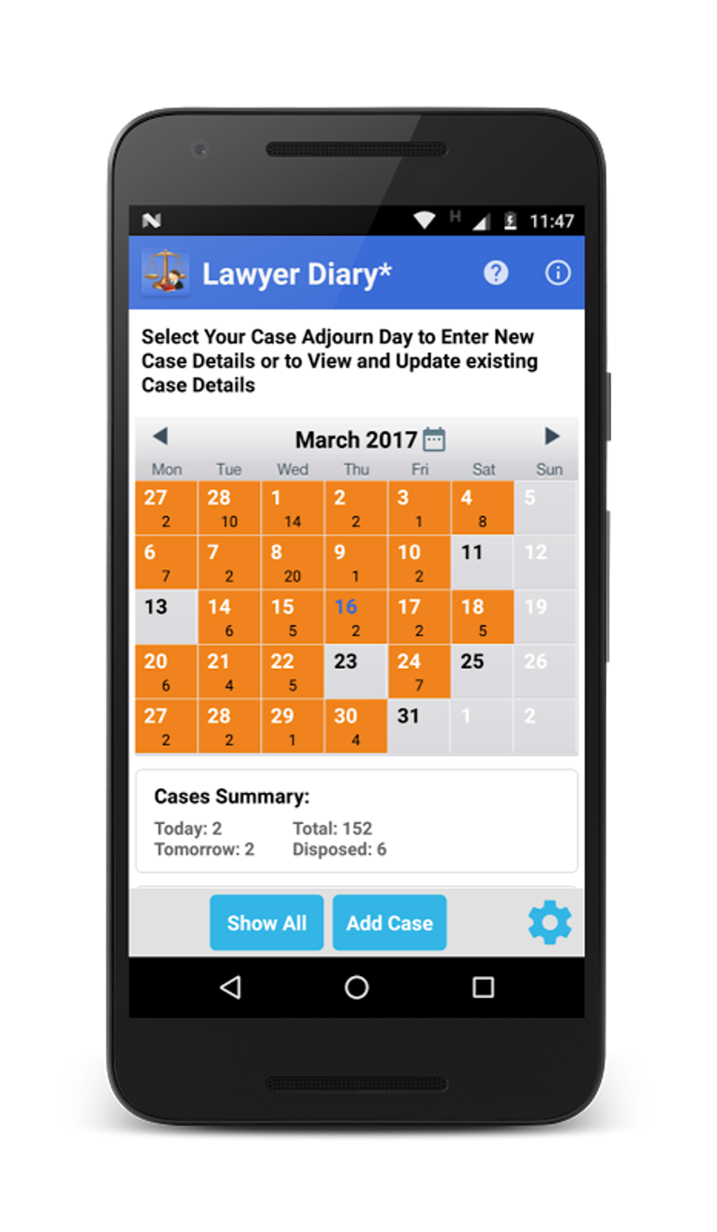 Lawyer Diary Android 