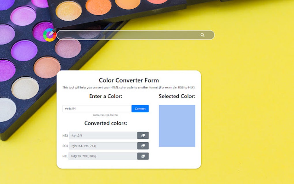 HTML Color Convertor Per Google Chrome Estensione Download