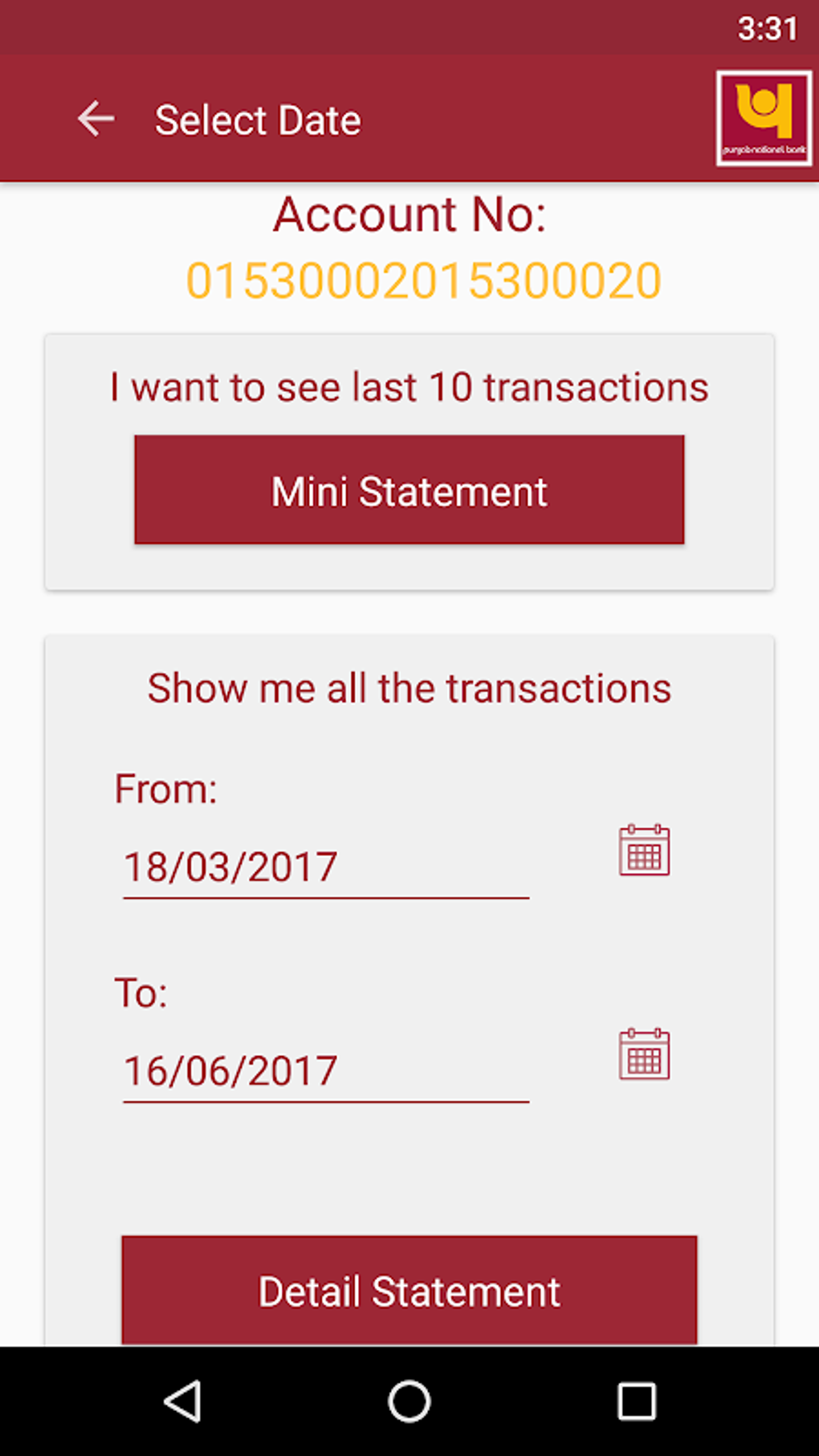 PNB mPassBook for Android Download PNB mPassBook for Android Download