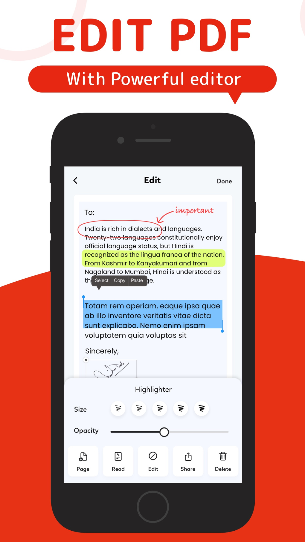 PDF Editor Fill Signature sign for iPhone - Download