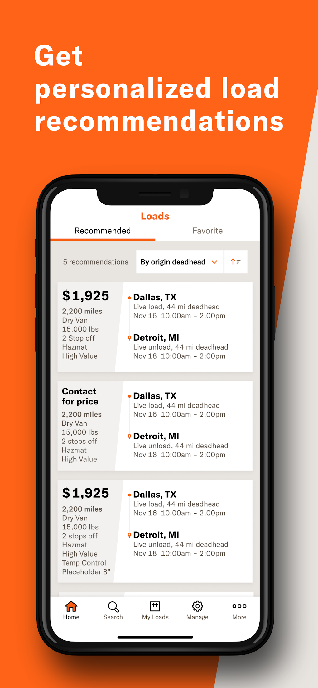 Schneider FreightPower: Load Board for Truckloads для Android — Скачать