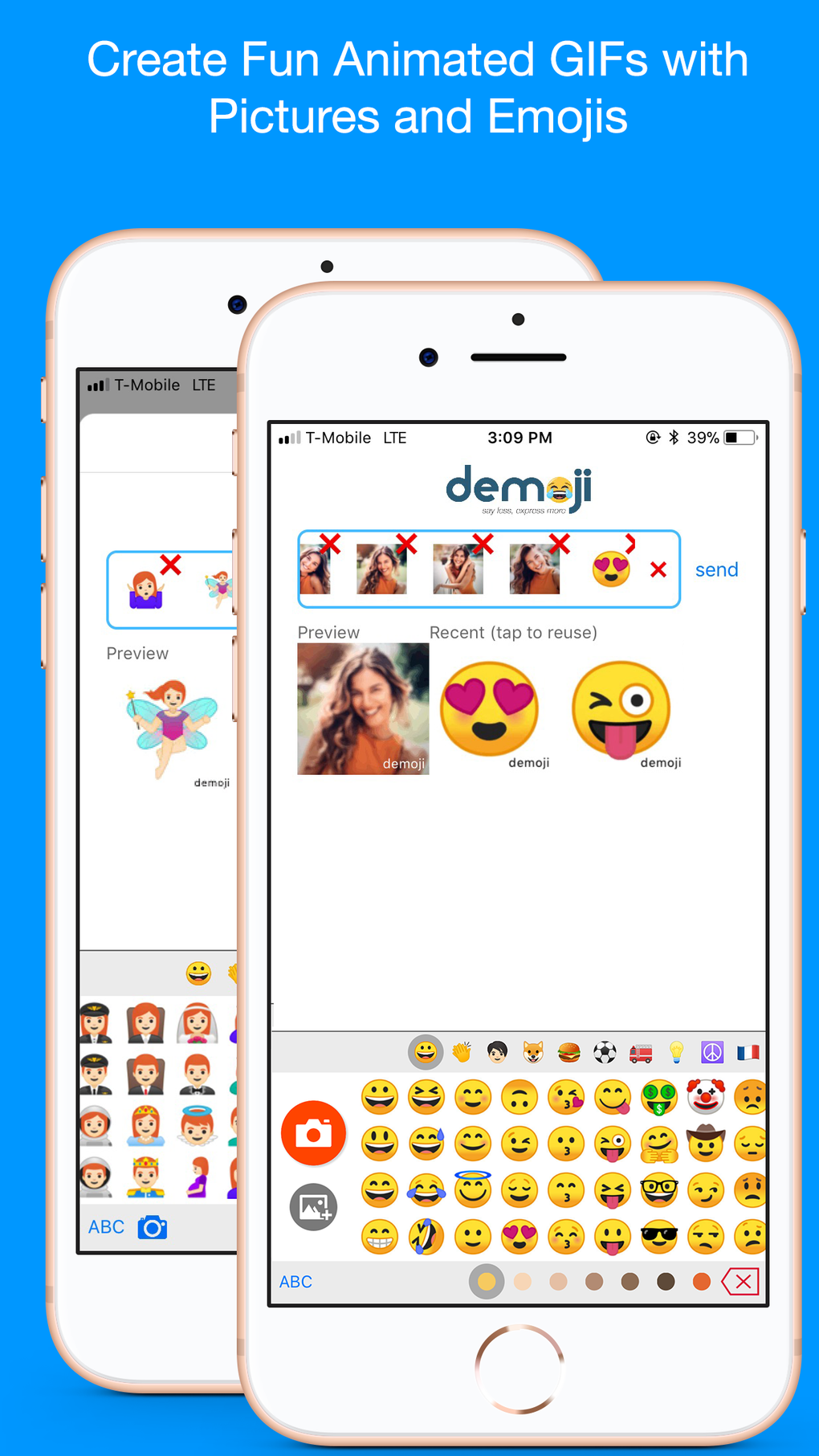 Demoji - Emoji GIF Maker для iPhone — Скачать