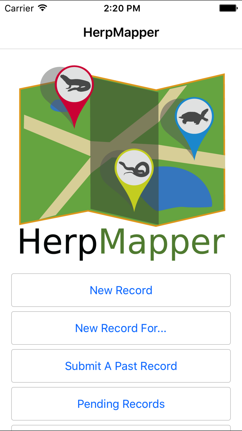 HerpMapper for iPhone - Download