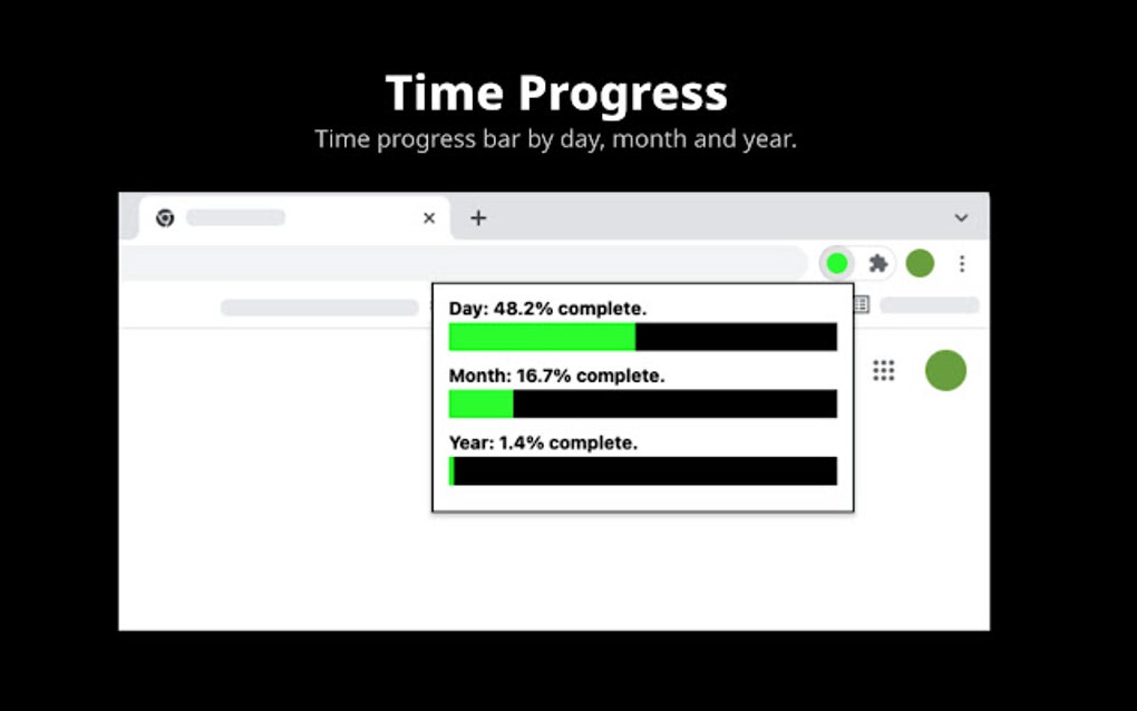 Time Progress für Google Chrome - Erweiterung Download