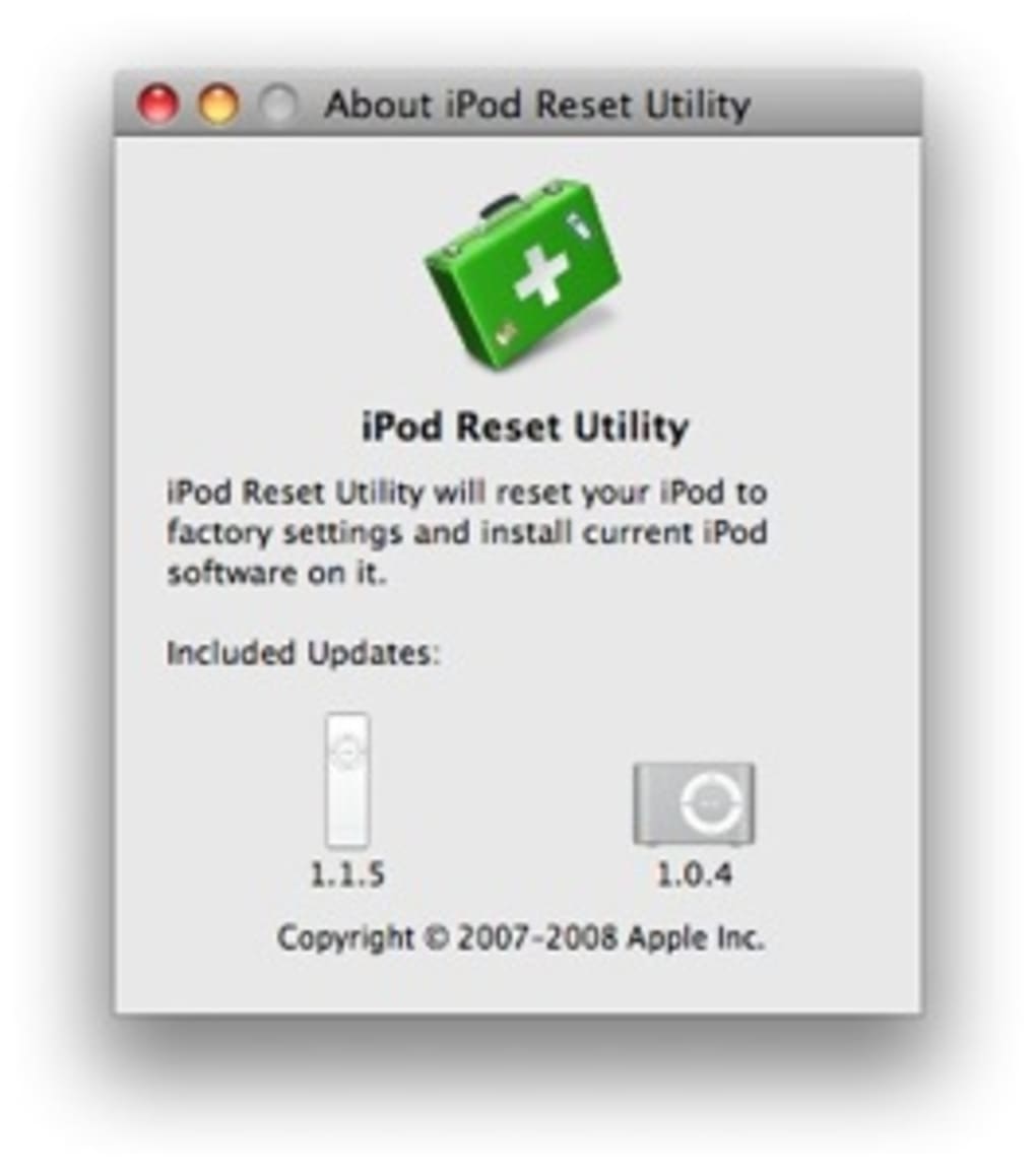 ipod reset utility for mac