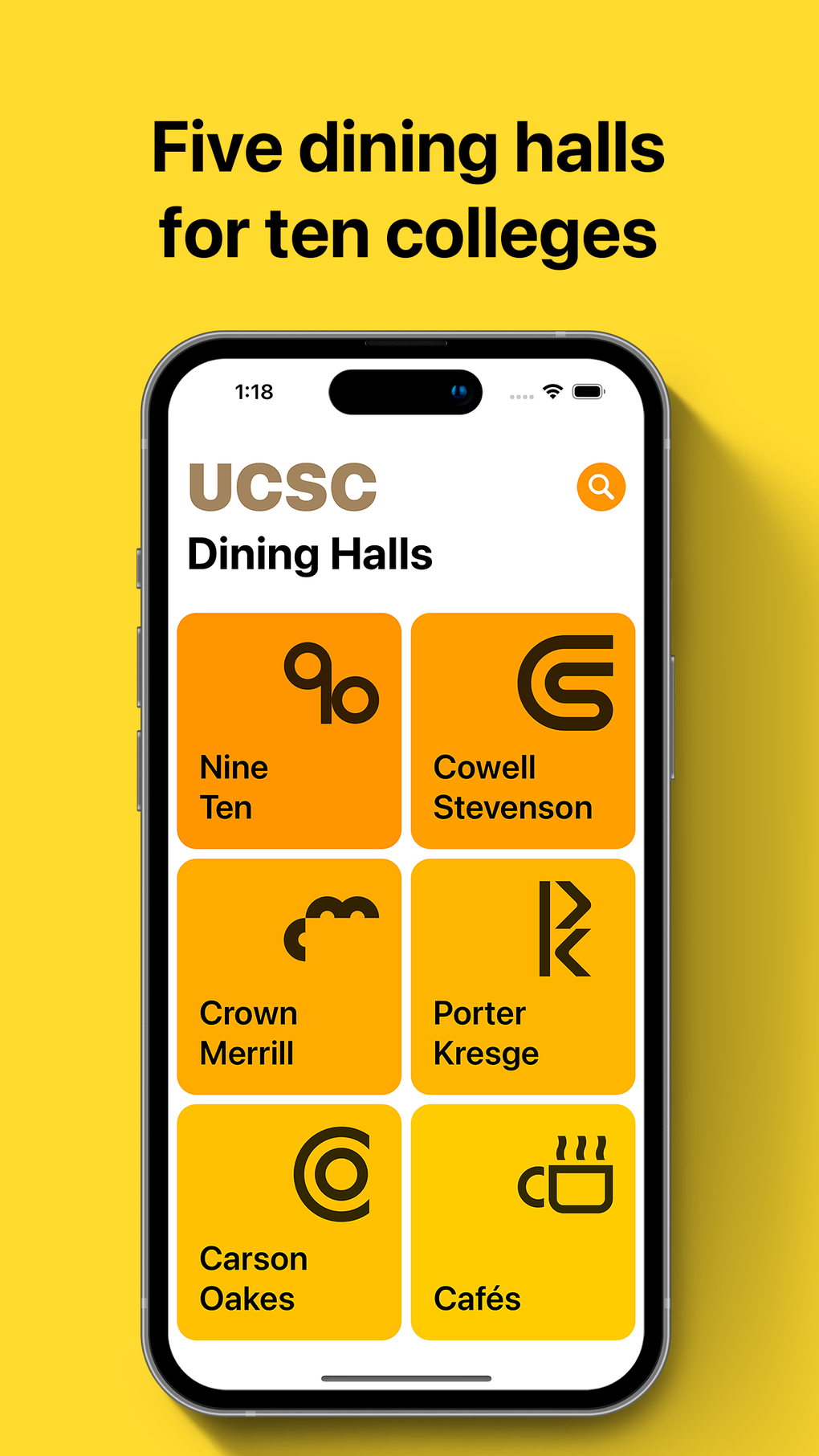 UCSC Dining Menu for iPhone Download