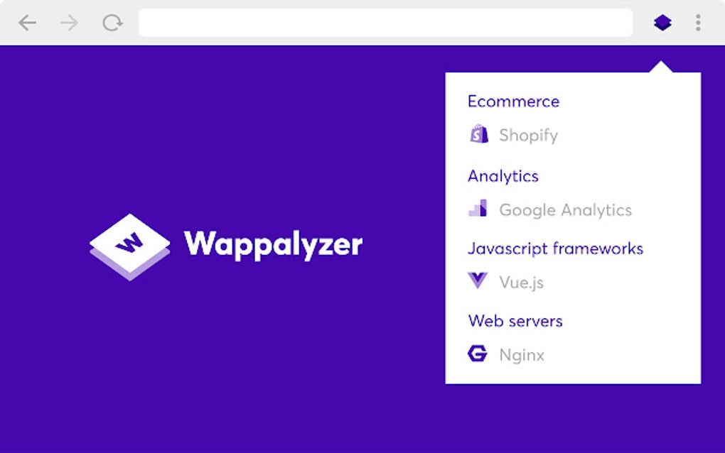 Wappalyzer - Technology profiler pour Google Chrome - Extension Télécharger