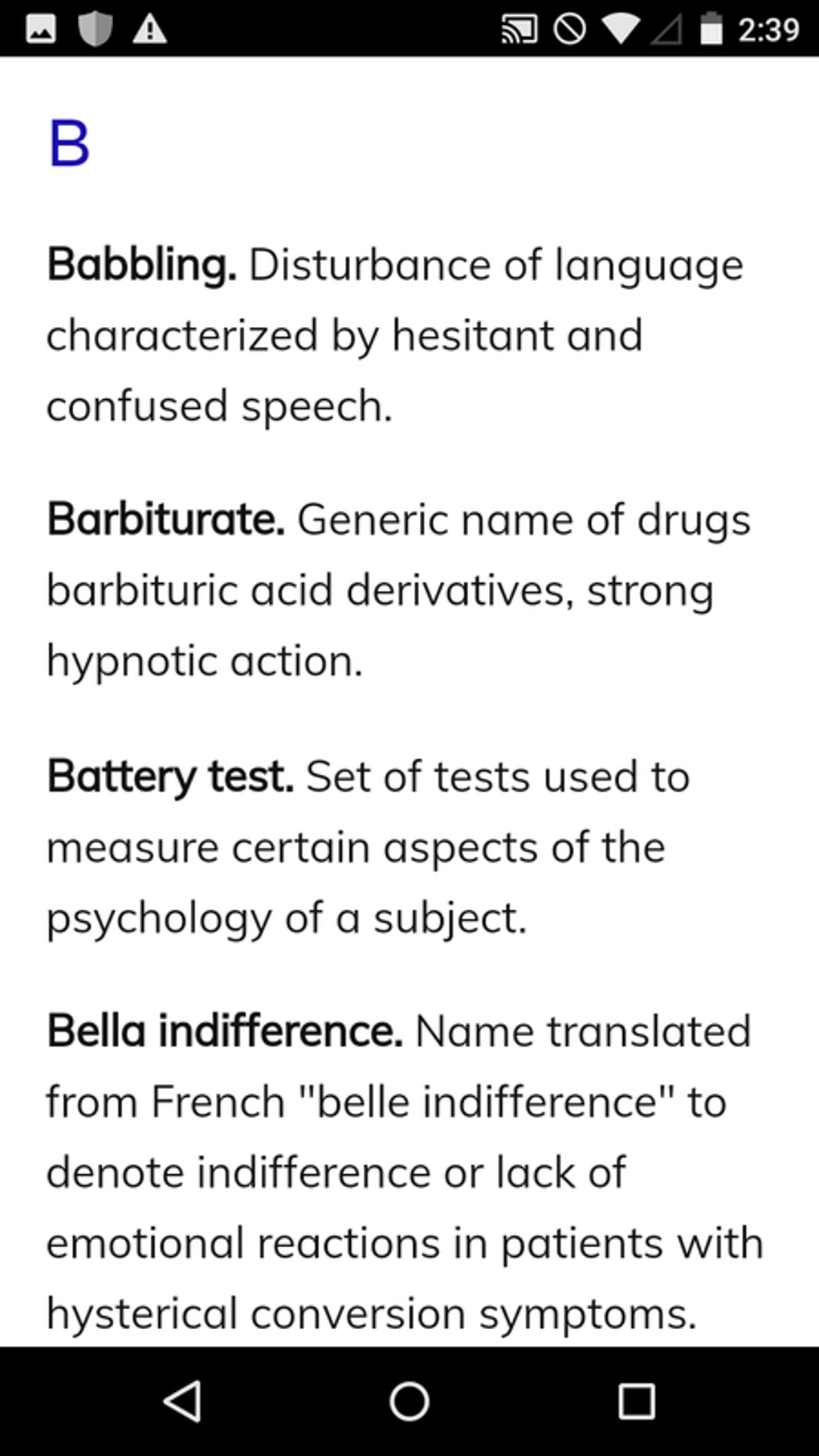 PSYCHOLOGICAL DICTIONARY MEANING intelligence overview