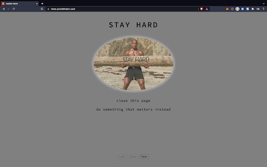 Stay Hard Google Chrome 용 - 확장 프로그램 다운로드