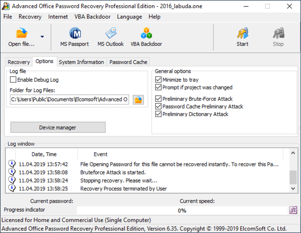 Total 78+ imagen advanced office password recovery trial