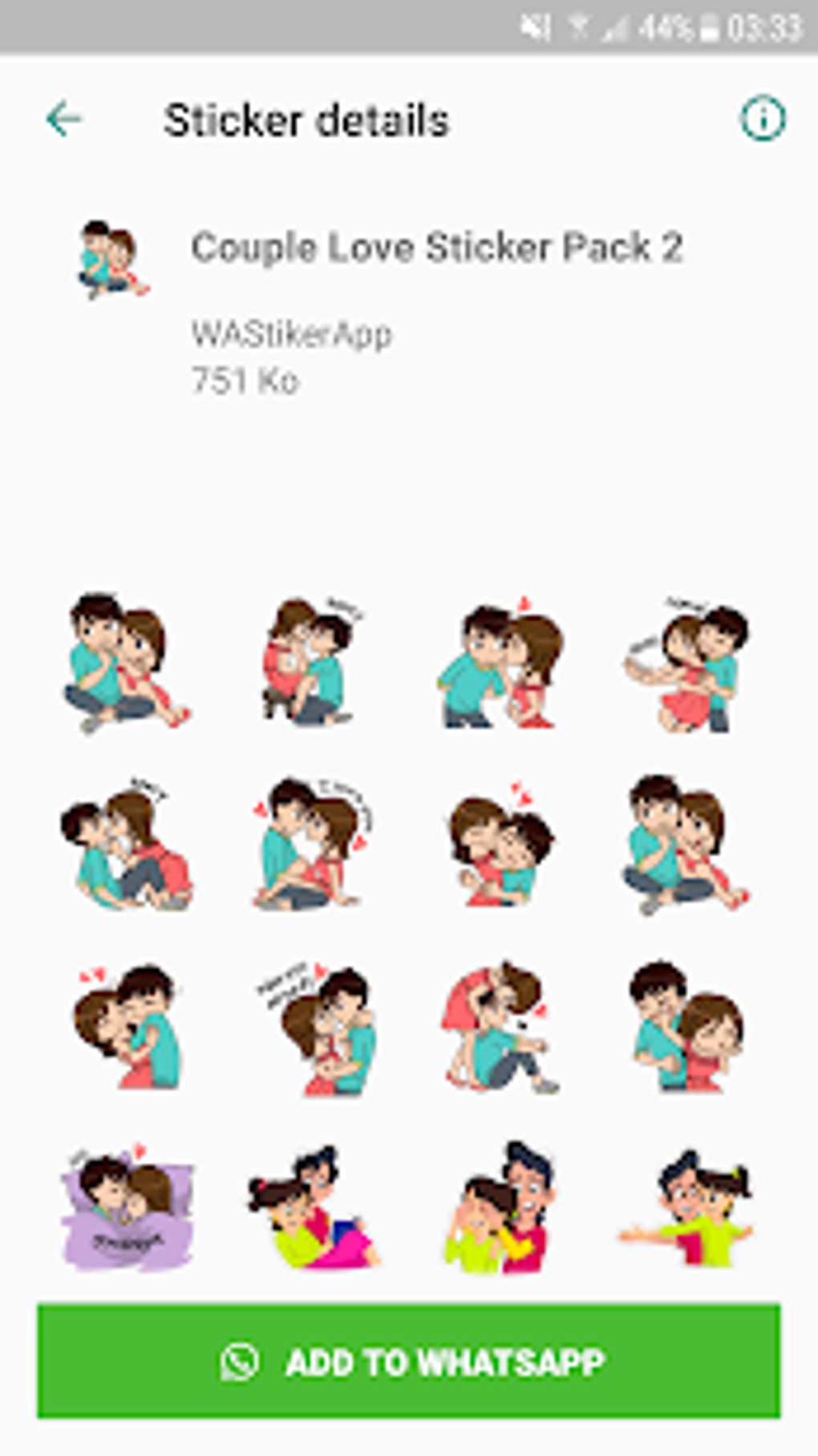 Love Sticker Packs For WhatsApp - WAStickerApps pour