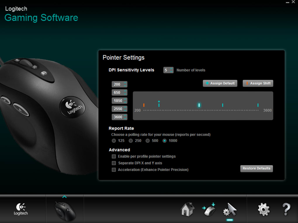 logitech mouse g502 software