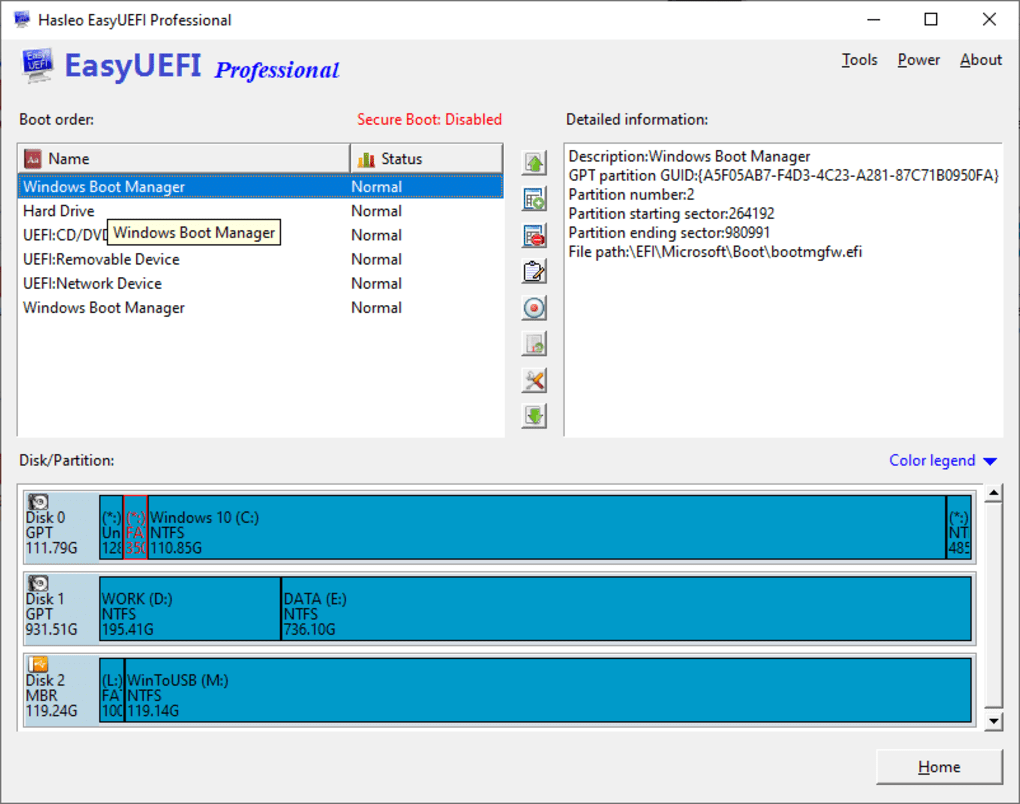 download the last version for ios EasyUEFI Windows To Go Upgrader Enterprise 3.9