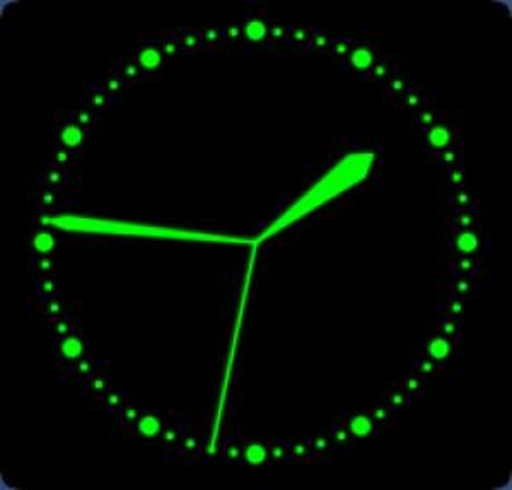 Иконки зеленые на экран часы