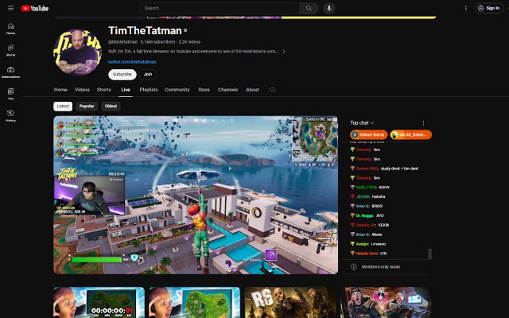 YouTube Streams + Google Chrome için - Eklenti İndir