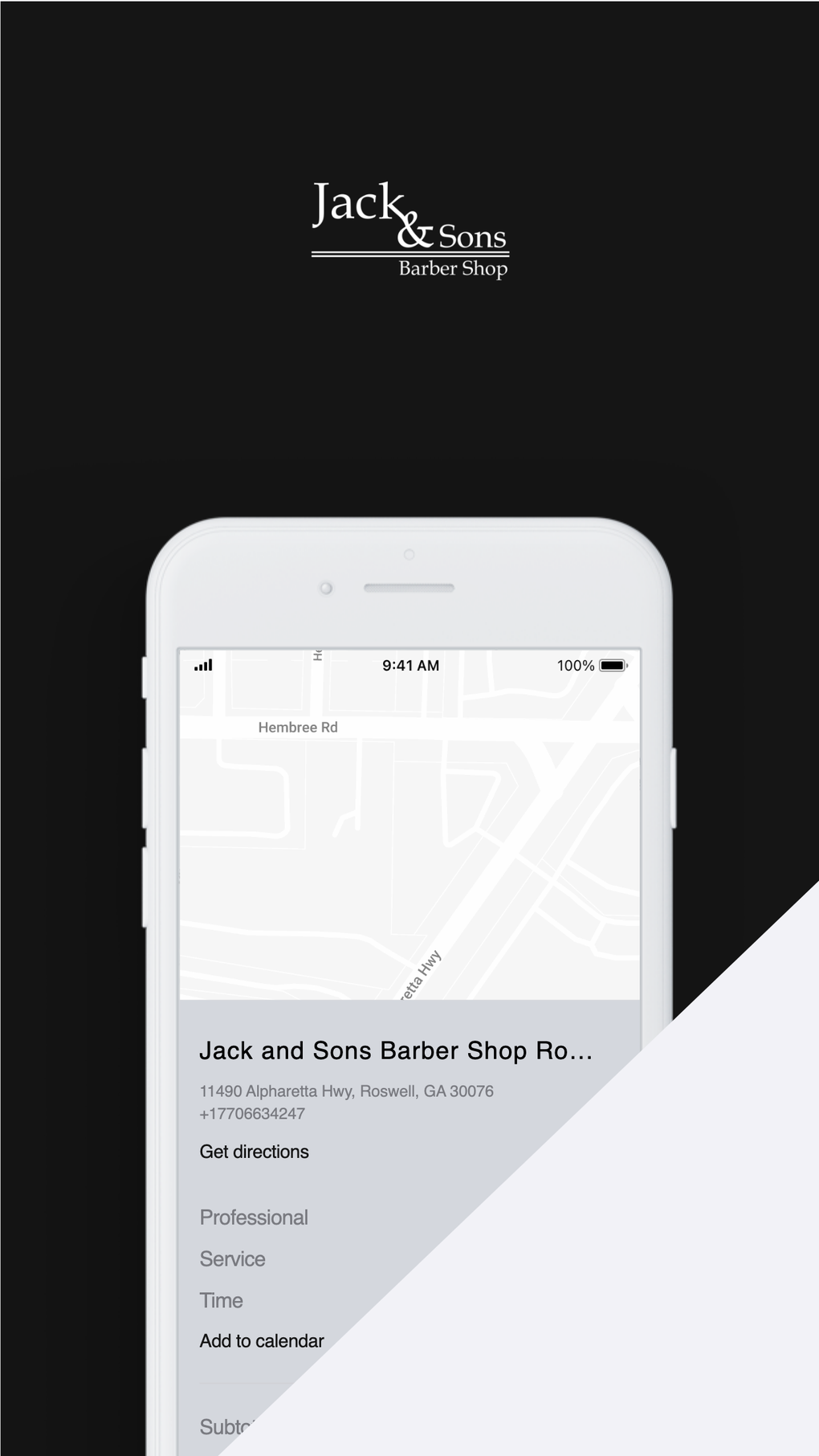 Jack and Sons Barber Shop для iPhone — Скачать