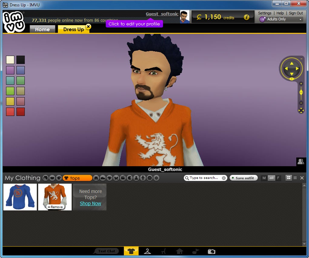 IMVU online registration. Play online game IMVU. Online game IMVU