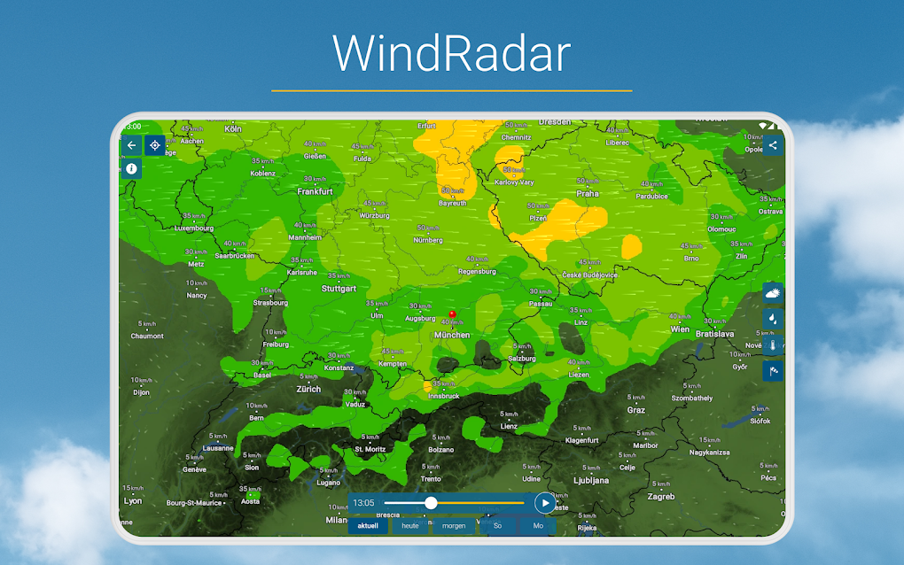 RegenRadar Mit Unwetterwarnung APK Android 