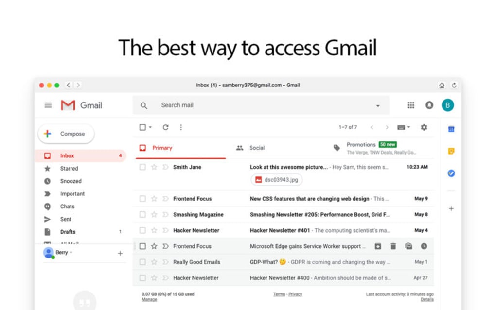 Mail for Gmail 4/4.