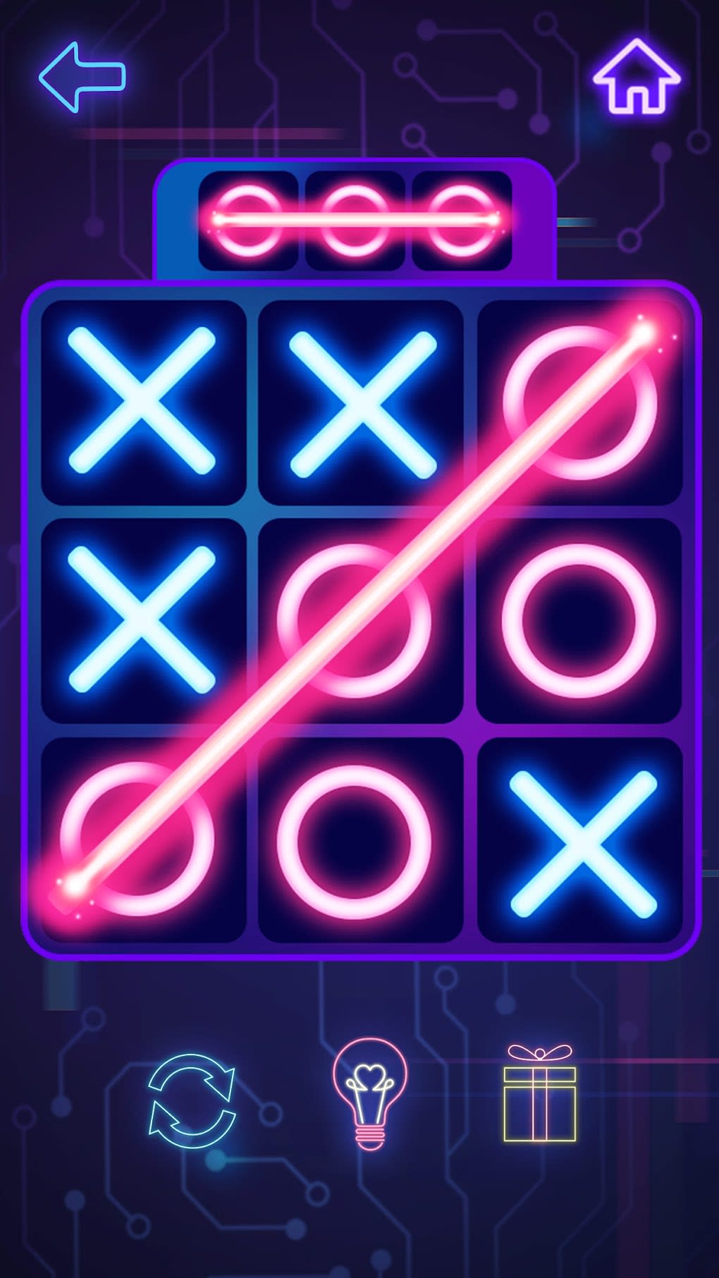 Tic Tac Toe 2 Player: XO Glow para iPhone - Download