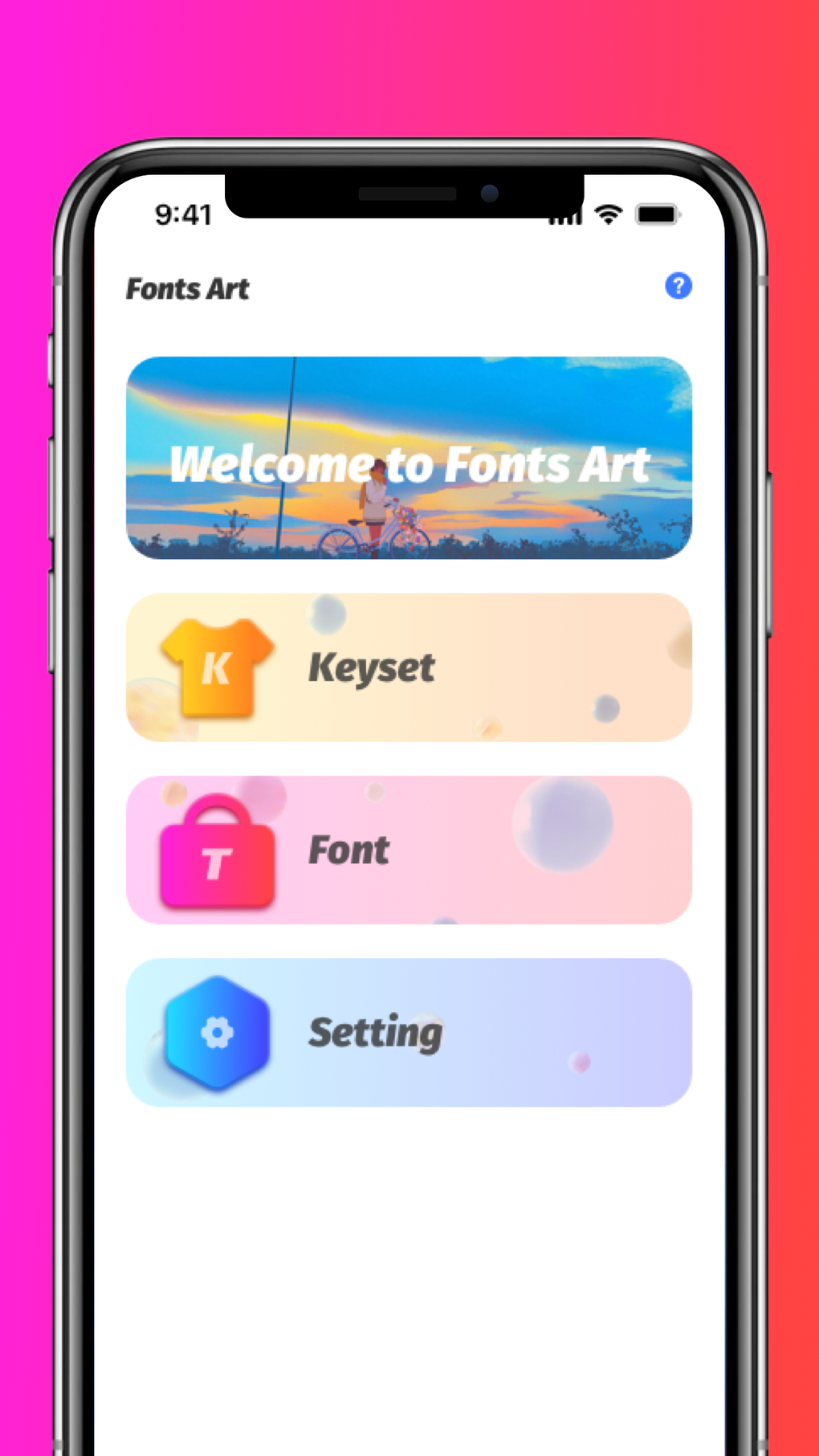 Fonts Art Keyboard Set для iPhone — Скачать