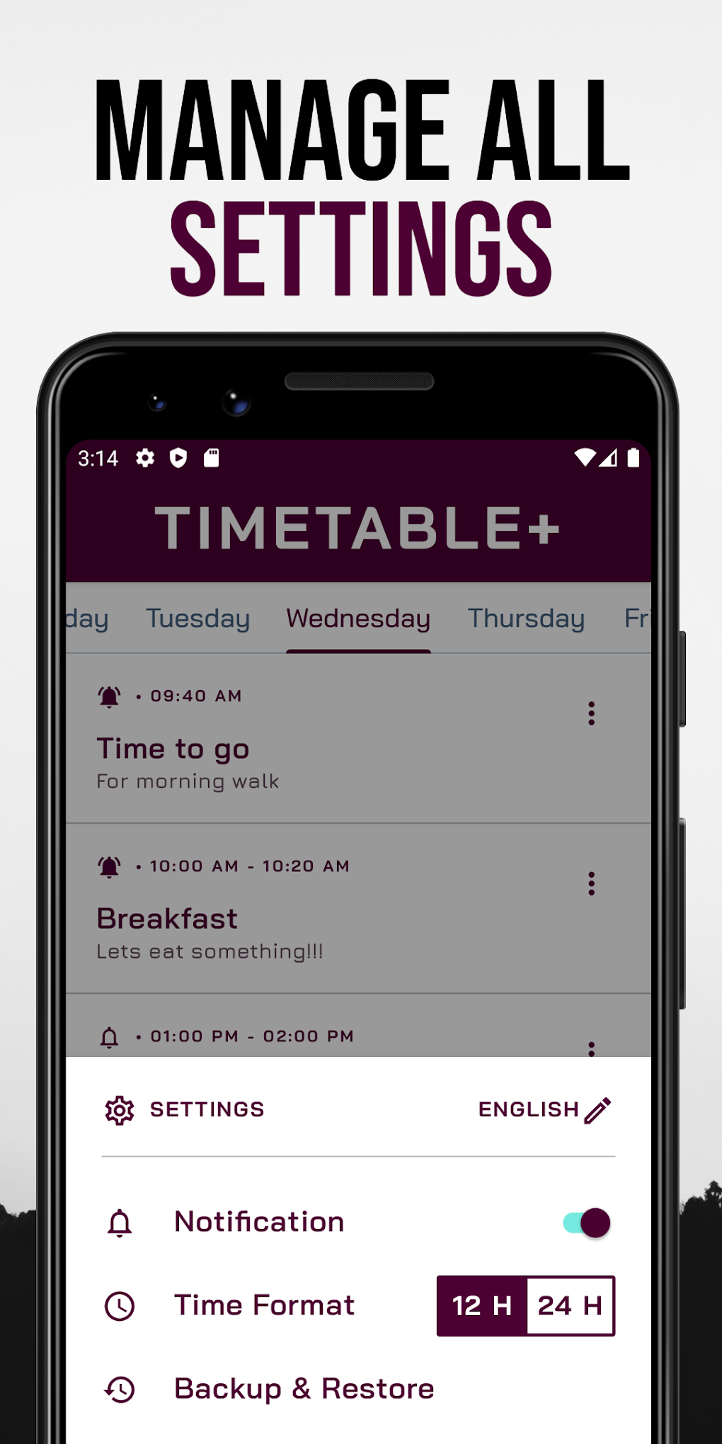TimeTable Study Planner App For Android Download