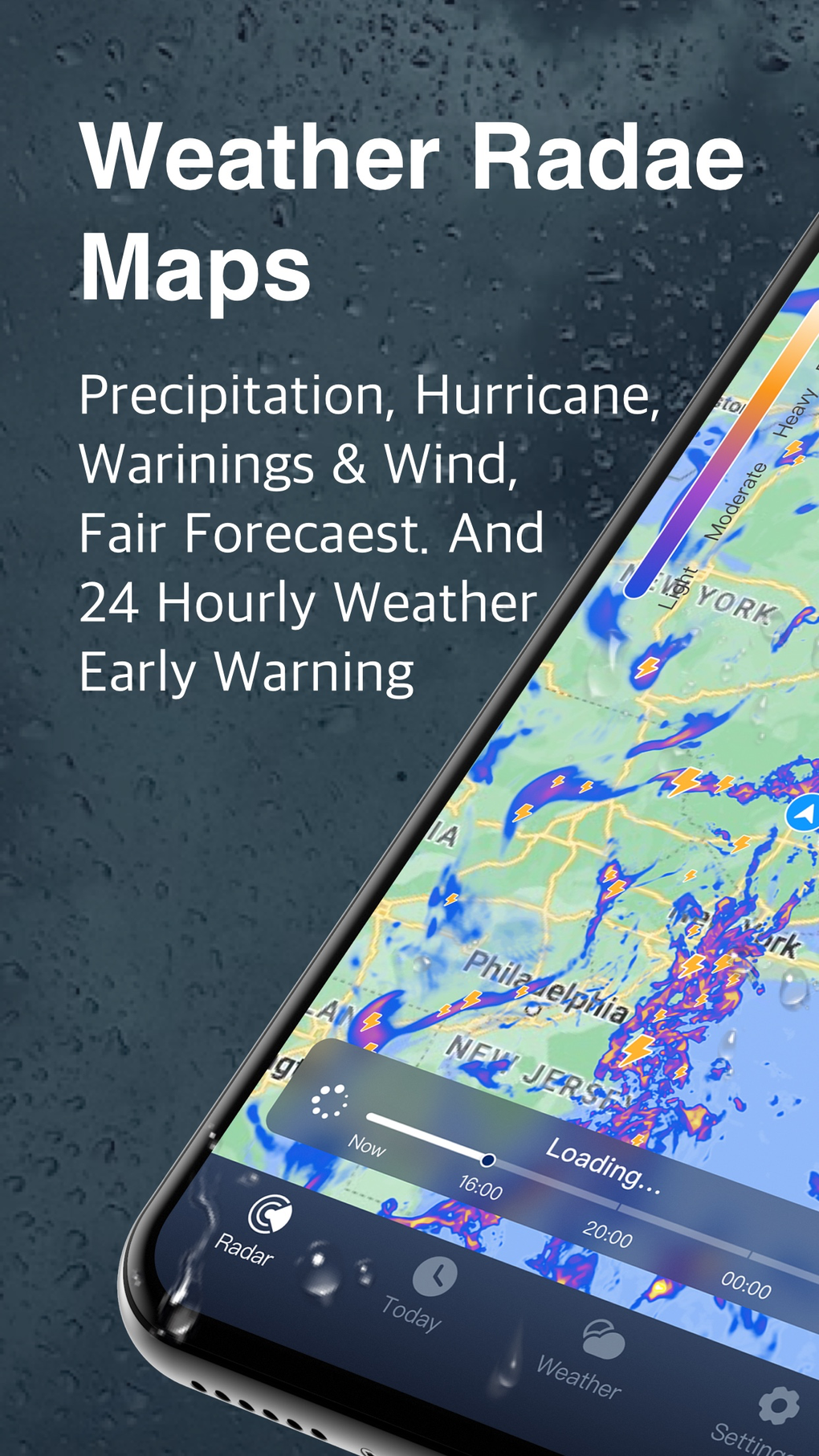 Weather Radar Maps-NOAA Alerts สำหรับ iPhone - ดาวน์โหลด