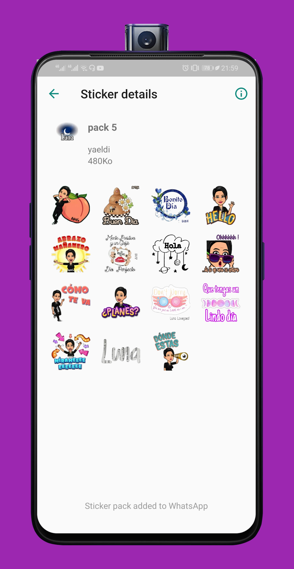 Stickers de Saludos para WASti para Android Download